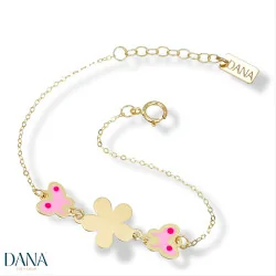Bracciali Dana Baby fiore e farfalle BRBFC24OGSPL13E2
