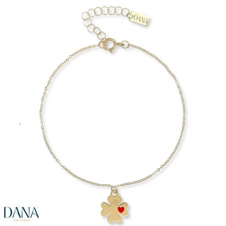Bracciali Dana Quadrifoglio pendente BRDFC23OGSRL16E3