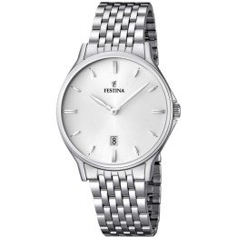 Orologio Festina Classic quadrante chiaro indici