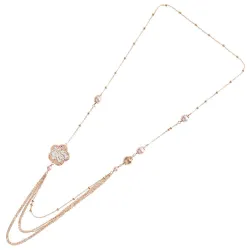 Collana in bronzo con perle fiore 500405C - orola.