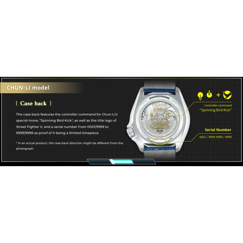 Orologi Seiko 5 Sport Street Fighter CHUN-LI SRPF17K1