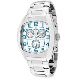 Orologio Festina crono quadrato bianco e azzurro